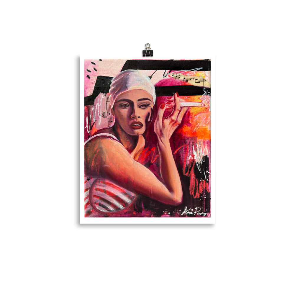 “Smoking and Swimming” Print